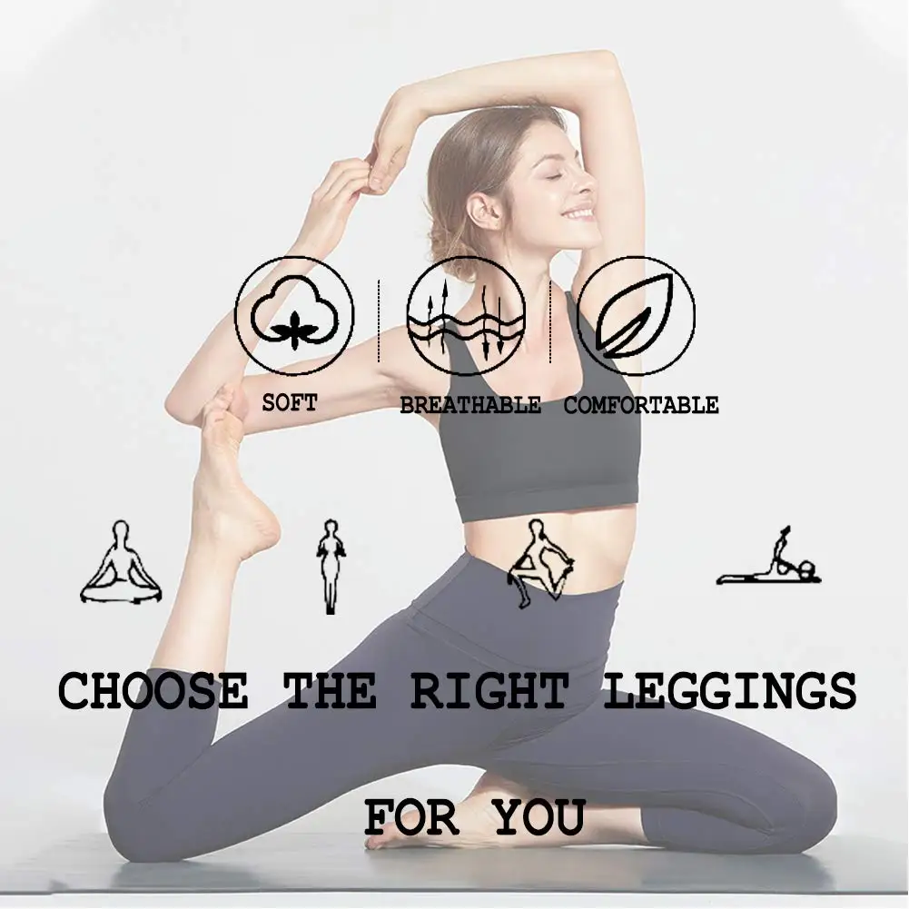 
Mid-Calf Super Soft High Waisted Sports Yoga Pants Push Up Plus Size Solid Carpi Leggings for Women 