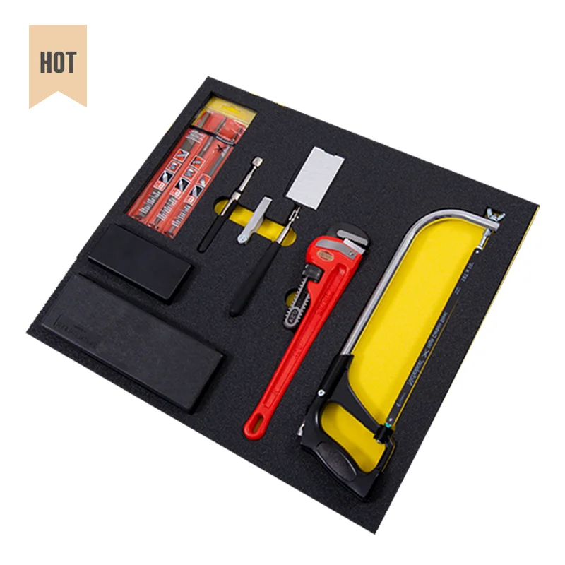 HYH Custom Die Cut Eva Toolbox внутренняя упаковка инкрустированные подносы усовершенствованная инкрустированная инструментом EPE EVA губчатая пенопластовая вставка