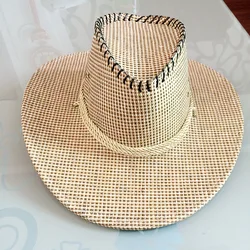 Wholesale Natural Lala Grass Sun Sombreros Wide Brim Lady Logo Beach Summer Custom Women Panama Fedora Straw Bulk Cowboy Hat