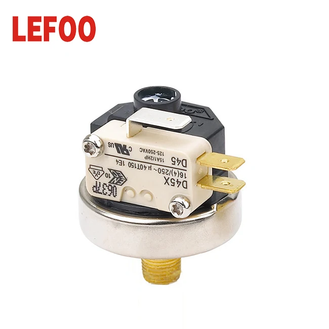 LF25 copper connection 3.0~7.0bar steam cleaner pressure switch micro pressure switch for steam water heater