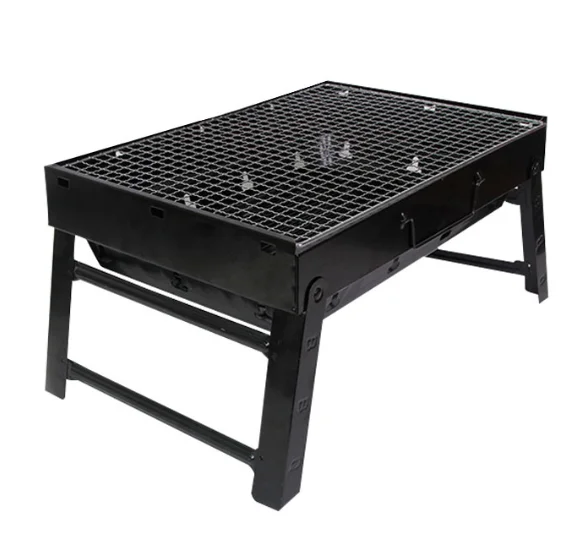 foldable bbq grills outdoor Foldable Mini Camping Flat Top Barbeque Grill Folding Barbecue Outdoor Portable Charcoal Bbq Grills