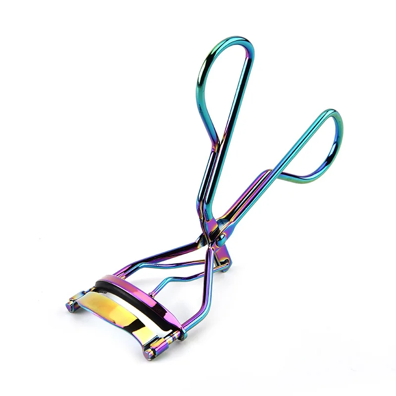 Private Label Stainless Steel Rainbow Individual Eyelash Curler With Your Logo