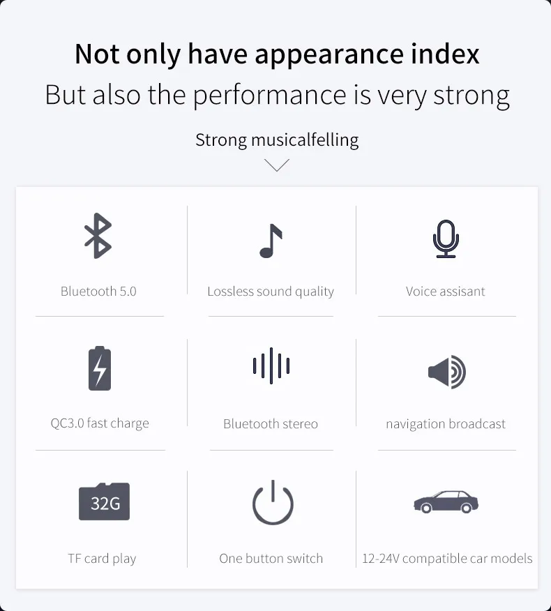  QC3.0 Быстрая зарядка двойной USB порт fm-передатчик Автомобильный MP3-плеер Bluetooth 5 0 приемник музыкальный
