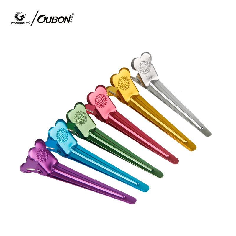 INGRID 50PCS Alligator Hair Clip Crocodile Clips Styling Tools Salon Color Cutting Extension Care tool Flat Metal Hair Clips