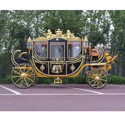 
Royal horse carriage for marriage wedding occasion decorated lord carriage manufacturer 
