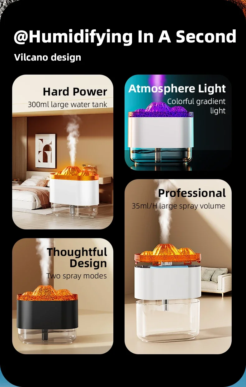 Новый мини портативный домашний увлажнитель воздуха диффузор ароматическое эфирное масло умные увлажнители