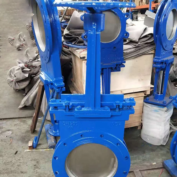 flange manual rising stem stainless steel knife gate valve