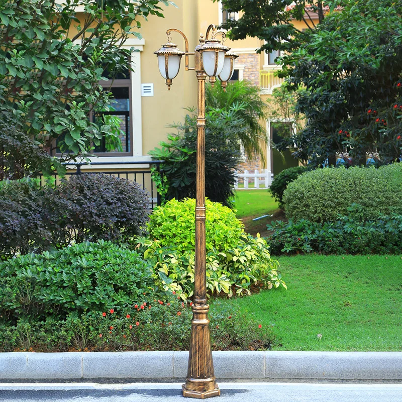 European lawn light 220V garden light community villa lamparas solares outdoor waterproof street lamp retro garden lamp E27