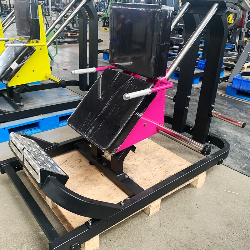 Factory direct Commercial gym fitness strength training body building plate loaded leg press hack squat seated calf machine