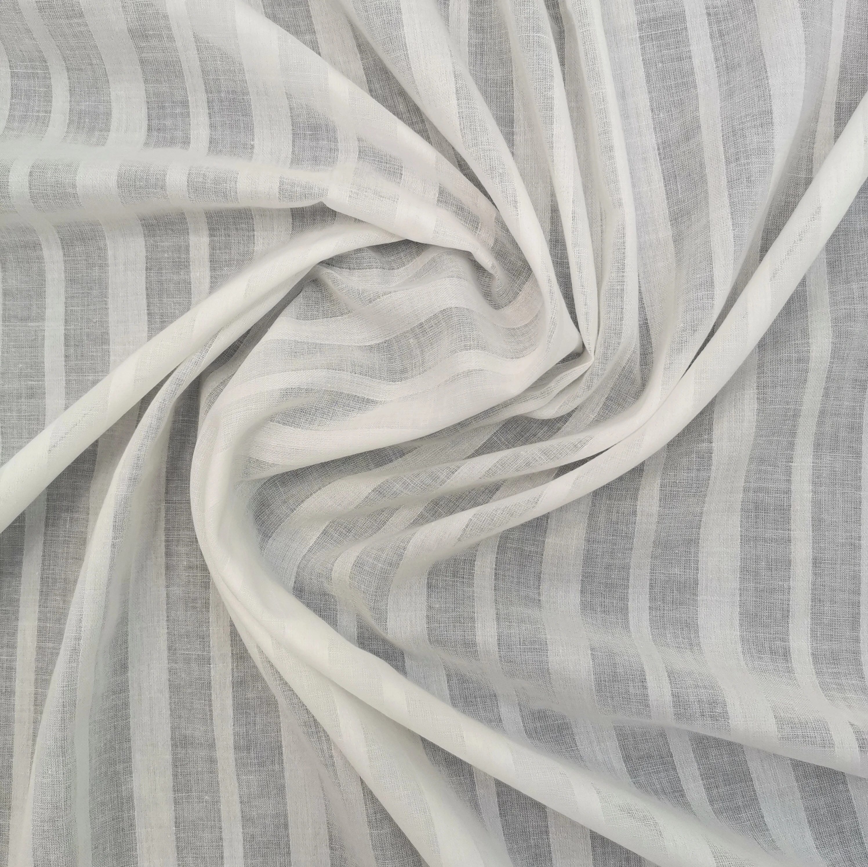 SISITEX Cotton vertical stripe jacquard fabric for summer short sleeve shirt dress breathable sun protection fabric SS18538