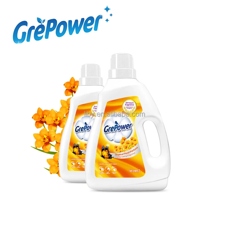 Liby Grepower Quality 1kg Natural Eco-Friendly Liquid Laundry Hand Washing Cleaners Disposable Bottle Packaging Cloth Detergent