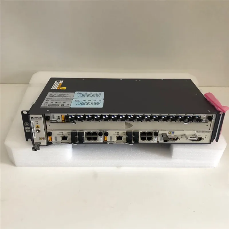  2 слота Mini OLT MA5608T Subrack с питанием переменного/постоянного тока и двойным исходящим каналом для