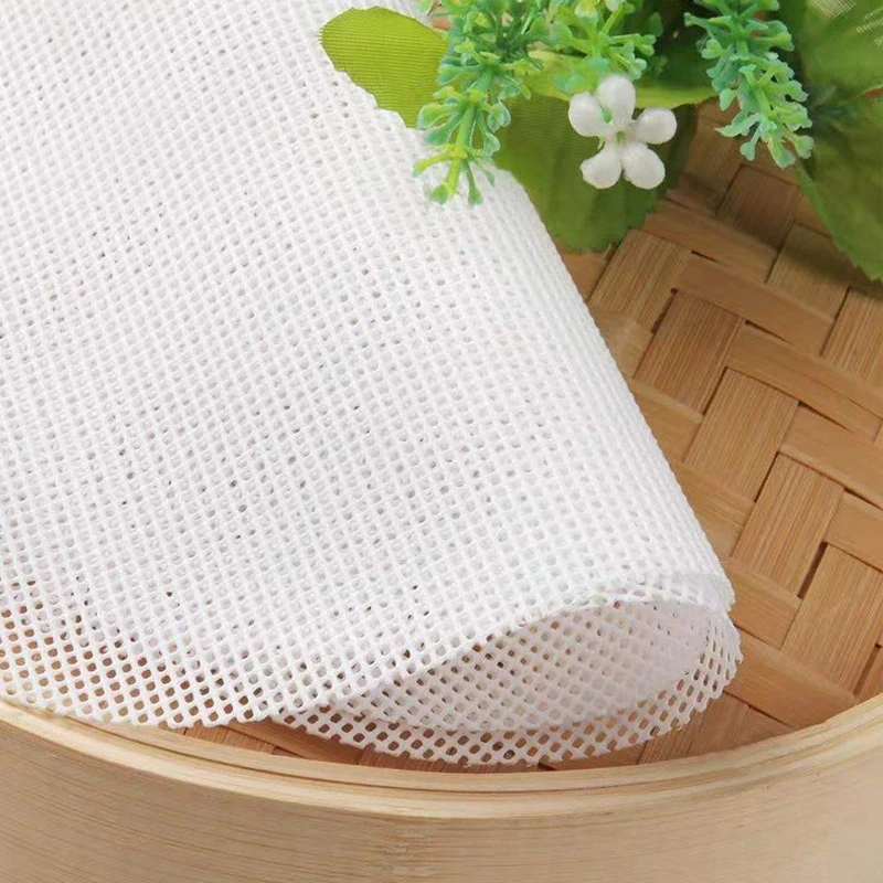 Silicone steamer cloth high temperature STEAMED BUN steamed bun cage cloth round household non-stick double-sided steamer cloth