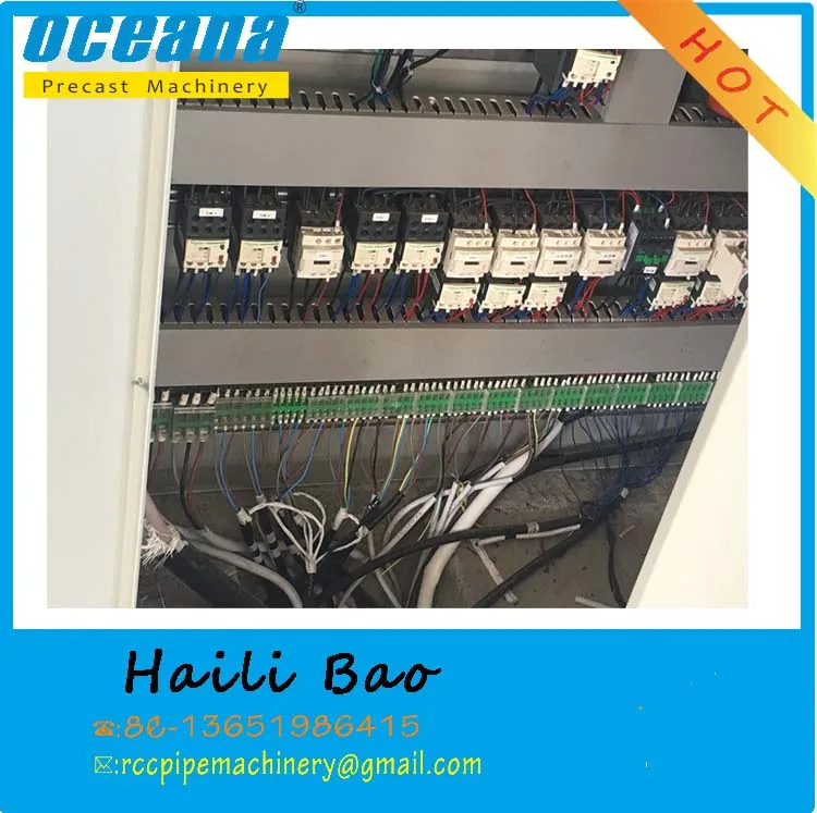 Вертикальная вибрационная машина для литья бетонных труб, две станции