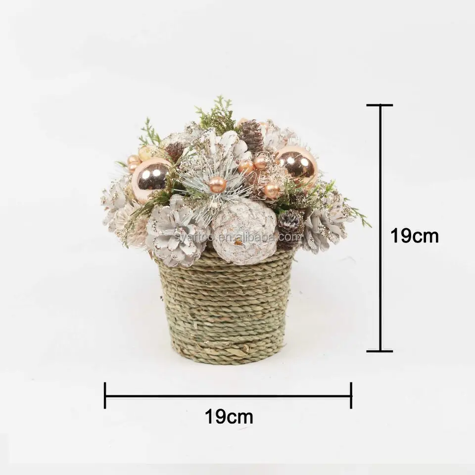 SYart Custom New Style Christmas Ball Ornaments Home Decoration Supplies Xmas Ball Christmas Tree Ornament Pinecone Ball