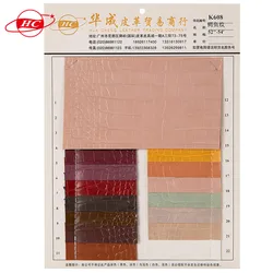 Crocodile  leather patten Glossy PVC leather alligator shiny Recycle DIY pvc artificial synthetic for handbags coat