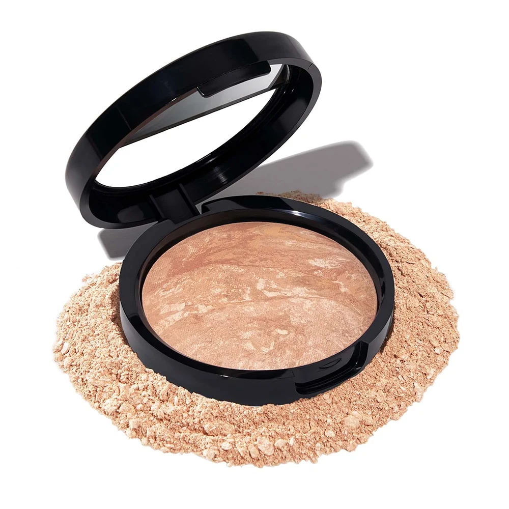 Bronzer Compact Powder Long Lasting Full Coverage Foundation Matte Pressed Setting Powder
