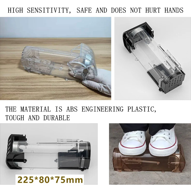 Wholesale High Effective Reusable Plastic no kill Humane Live Rats Mouse Trap Cage
