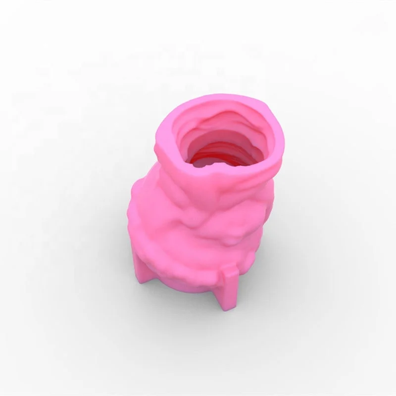E-0009 Sleepy Wreath girl Flowerpot silicone mold originality pen container Succulent plant small Potted Gypsum cement glue