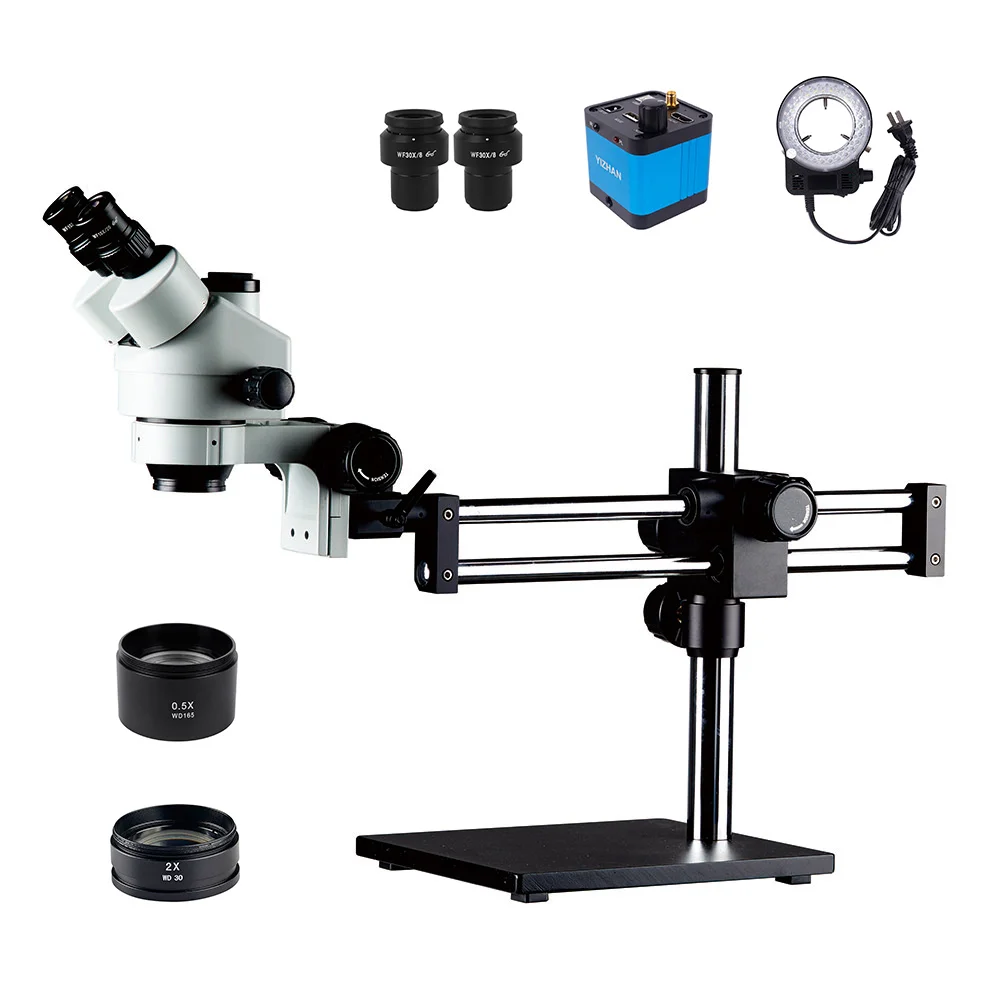 3.5X-270X HDMI USB 1080P 16MP камера Тринокулярный цифровой зум стерео микроскоп для ремонта печатных плат