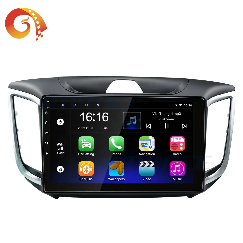 Gps Navigation 2din Music System Video Dvd Player Radio Android Car Stereo For Hyundai Ix25 Creta