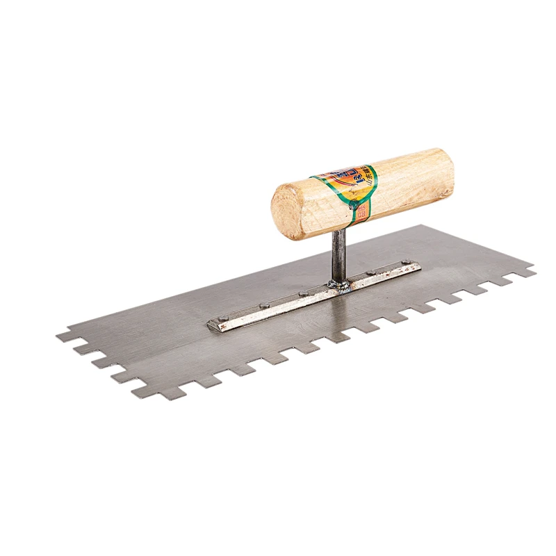Multi-Standard Toothed Trowel Square  Serrated Trowel Tile Ash  Trowel Tile Bricklayer Tool