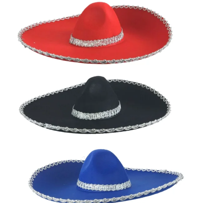Halloween Yule Ball hat carnival Mexican straw hats colorful new carnival Thanksgiving costume clothes
