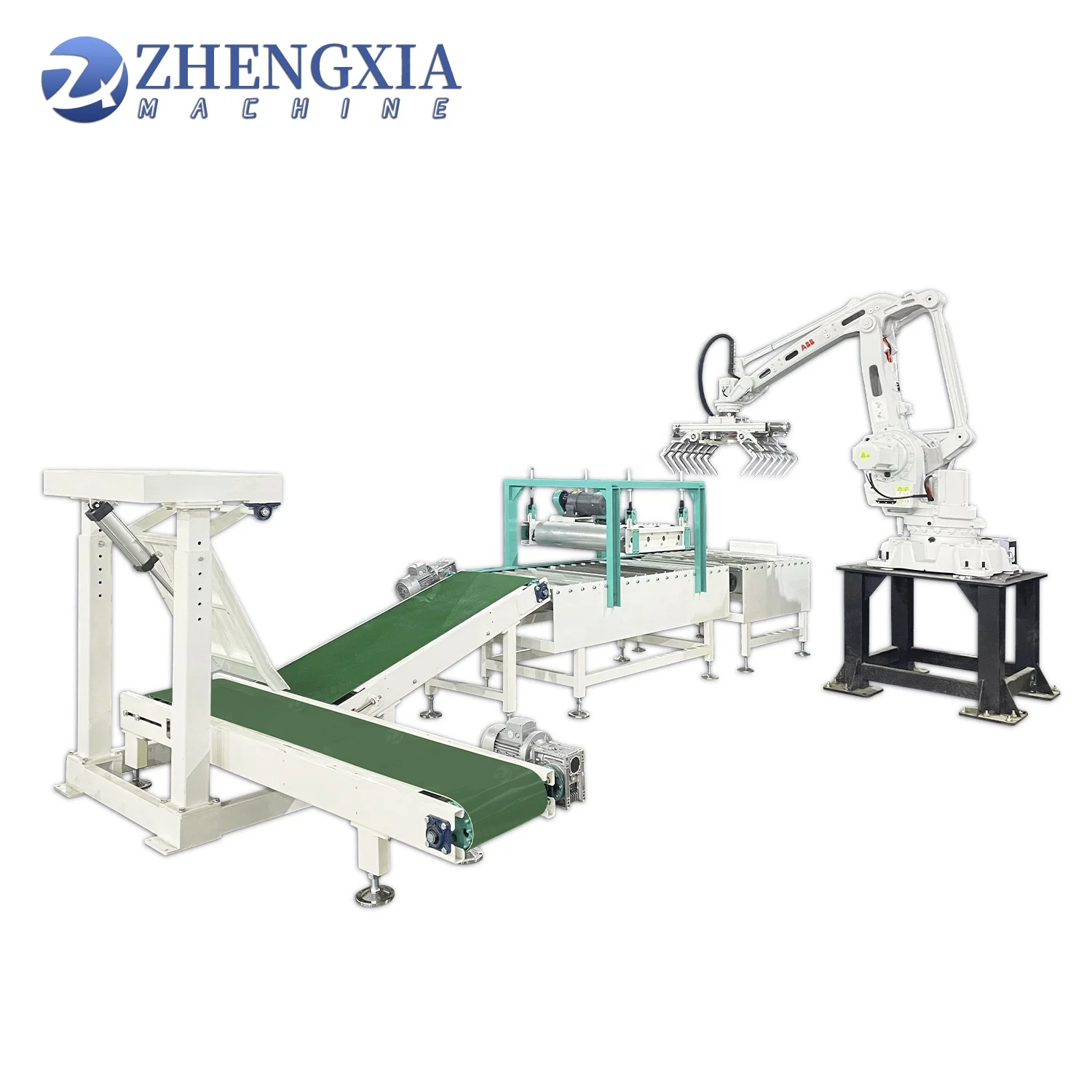 ABB Robotic Intelligent Automatic Equipment Cement 50kg Bag Box Palletizer Carton Box Palletizing machine