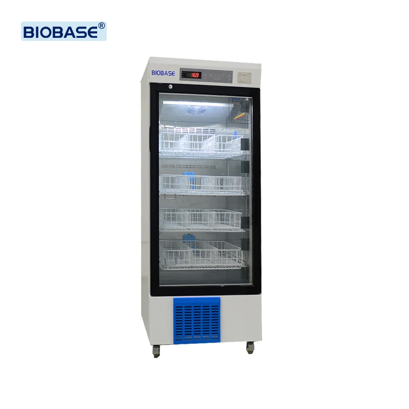 Biobase China Refrigerator Shelf Adjustable Forced Air Refrigeration Blood Bank Refrigerator