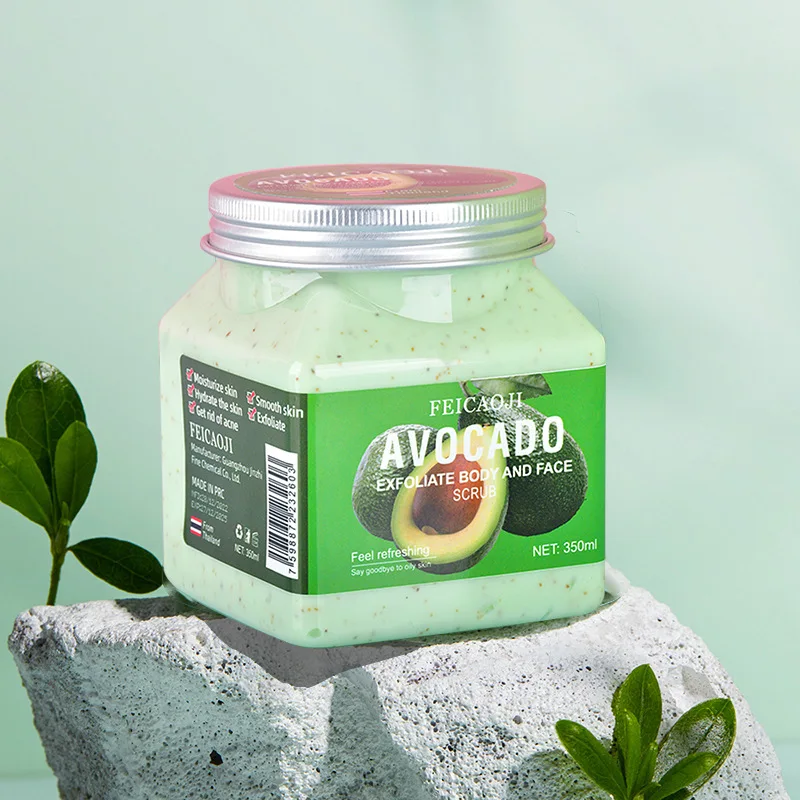 New 350ml Aloe Vera Facial Scrub Exfoliating Body Scrub Moisturizing and Nourishing Exfoliator Skin Care Exfoliating skincare B1