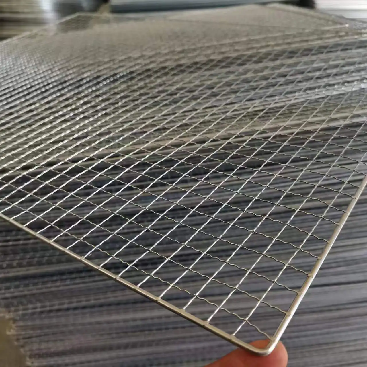 Japanese Style Disposable 300mm 330mm 345mm Barbecue Iron Net Round Rectangle square and Customized Shape Grill
