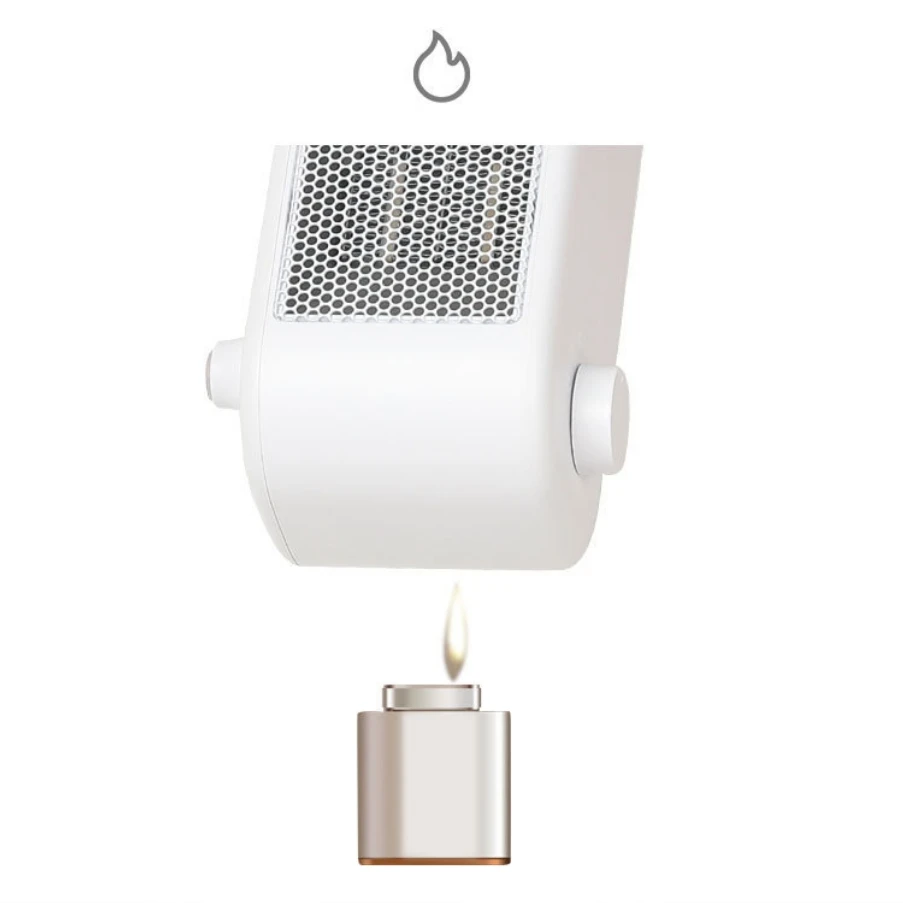 2024 Winter Indoor 800W Portable Heater Plug In Wall Electric Mini Desktop Retro Electric Heater