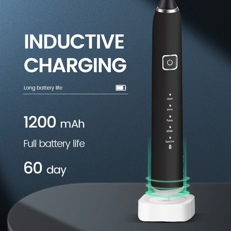 Sonic Electric Toothbrush With Interdental Heads And Other Accessories silicone electric toothbrush