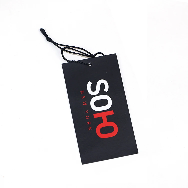 
Free design swing hang tags new china label custom clothing garment tag 