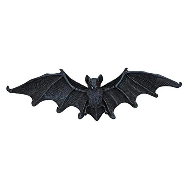 Black Vampire Bat Key Holder Wall Sculpture