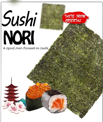 OEM 10/50/100 Sheets Factory Price Roasted Seaweed Sushi Nori Roll Seasoned Dried Flavored AD/FD Drying Process Wholesale Bags