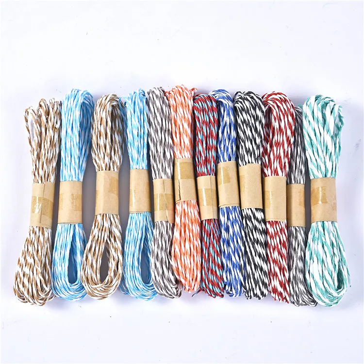 
DIY Gift Packaging Art Crafts Packaging Rope Colored Natural Jute Twine Color Gift Paper Rope Twine 