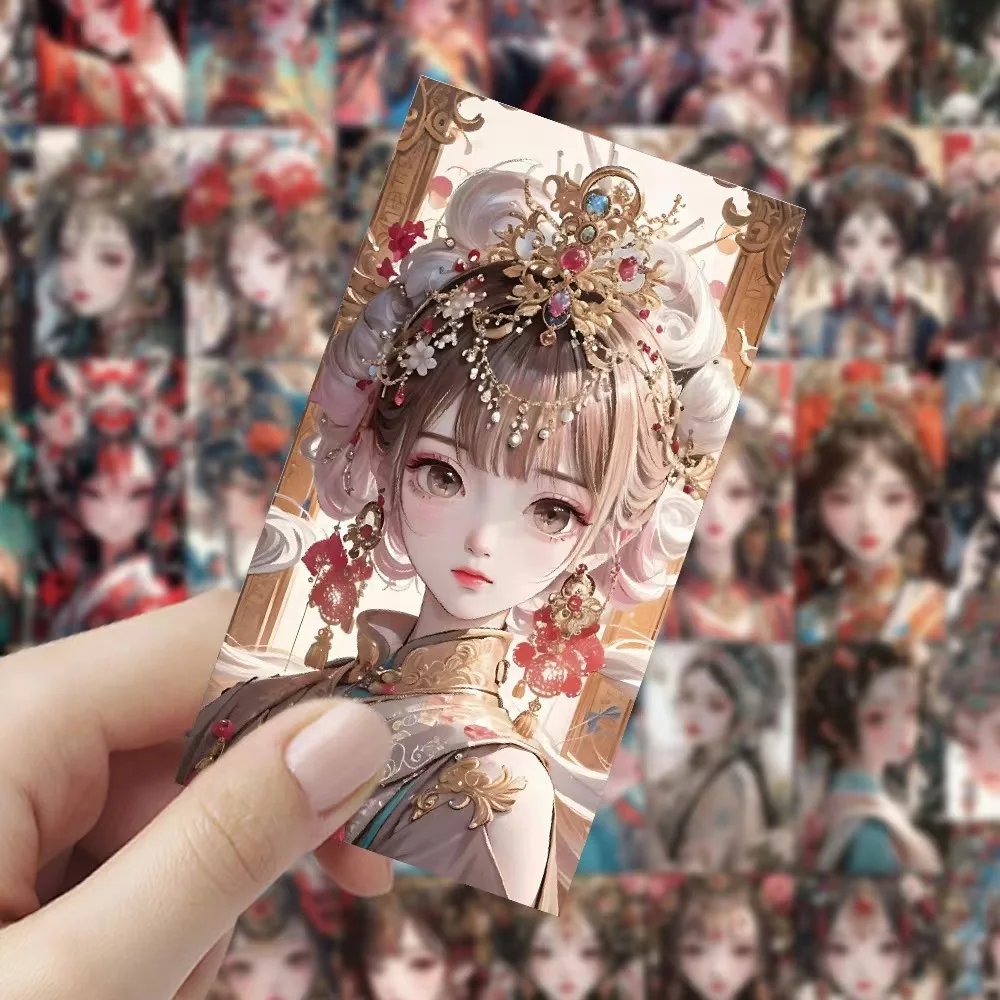 50pcs Ancient style drama characters PVC waterproof stickers for car bicycle mobile phone laptop notebook water bottle stickers