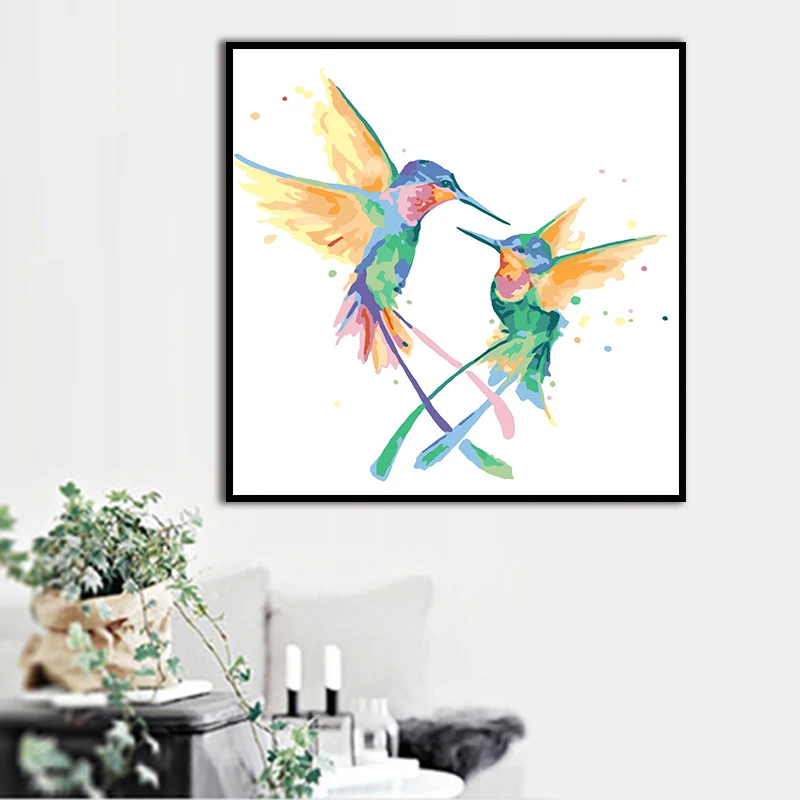 Manufacturers selling hand-painted 40*50CM  animal DIY oil painting by numbers