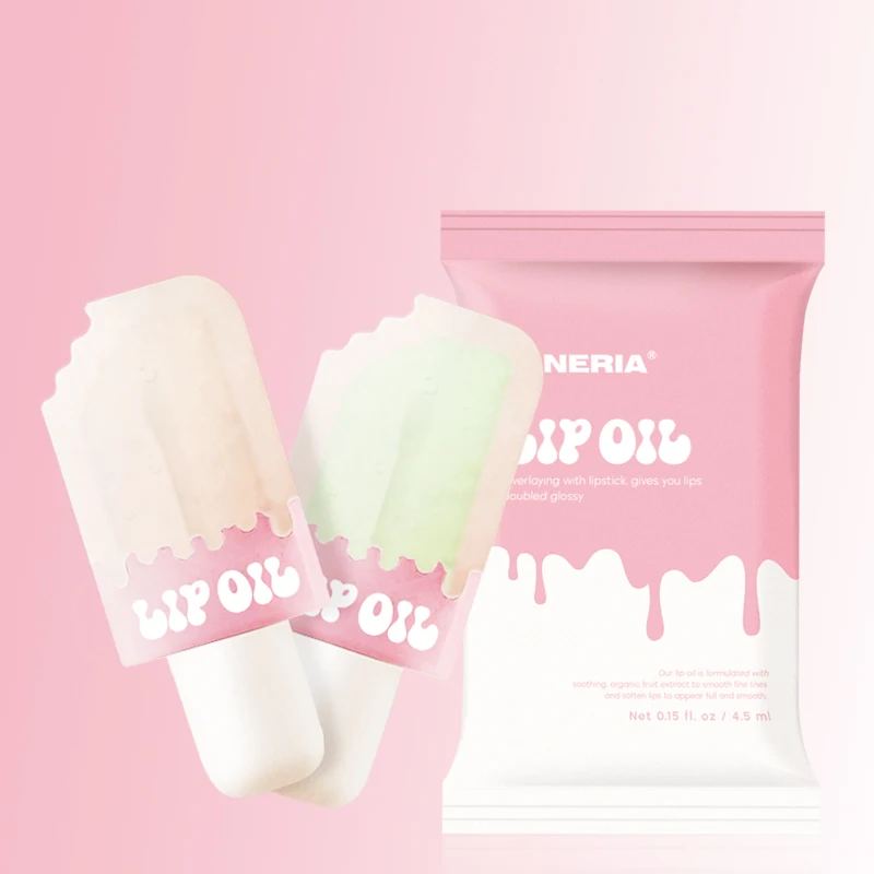 OEM Cute Lip Oil Hydrating And Nourishing 4 Color Lip Glow Oil Private label Custom Logo