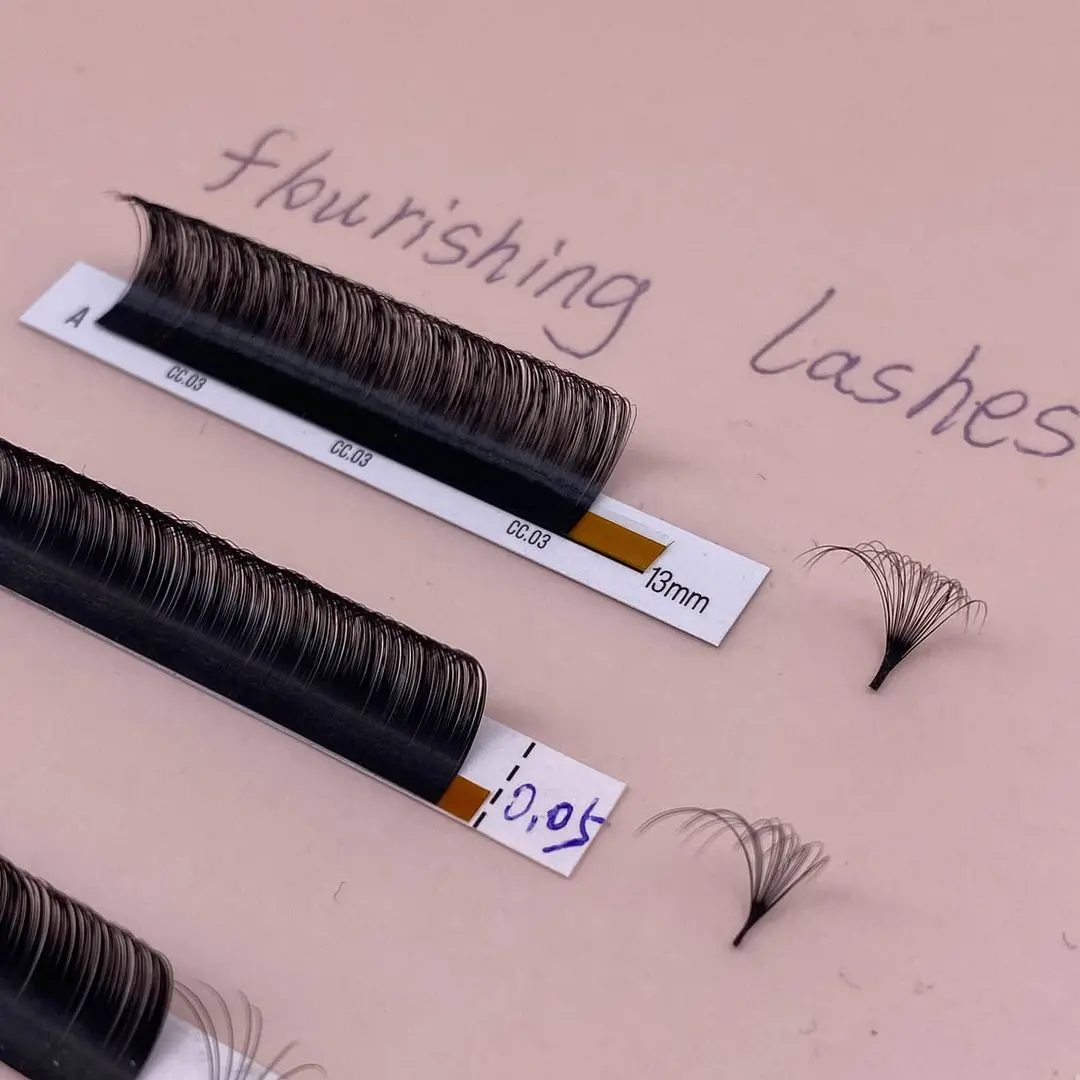  Наращивание ресниц 2021 Новые поступления easy fan кашемировые объемные ресницы корейские шелковые 2 мм