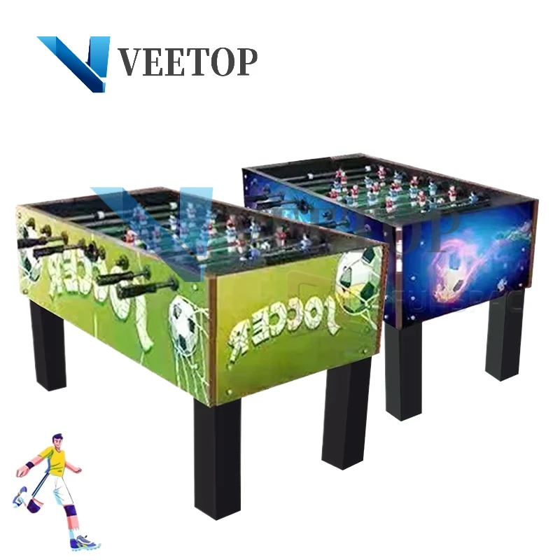 Veetop Amusement Entertainment Simulate Football Gaming Equipment Mini Football Arcade Game Machine Table For Sales