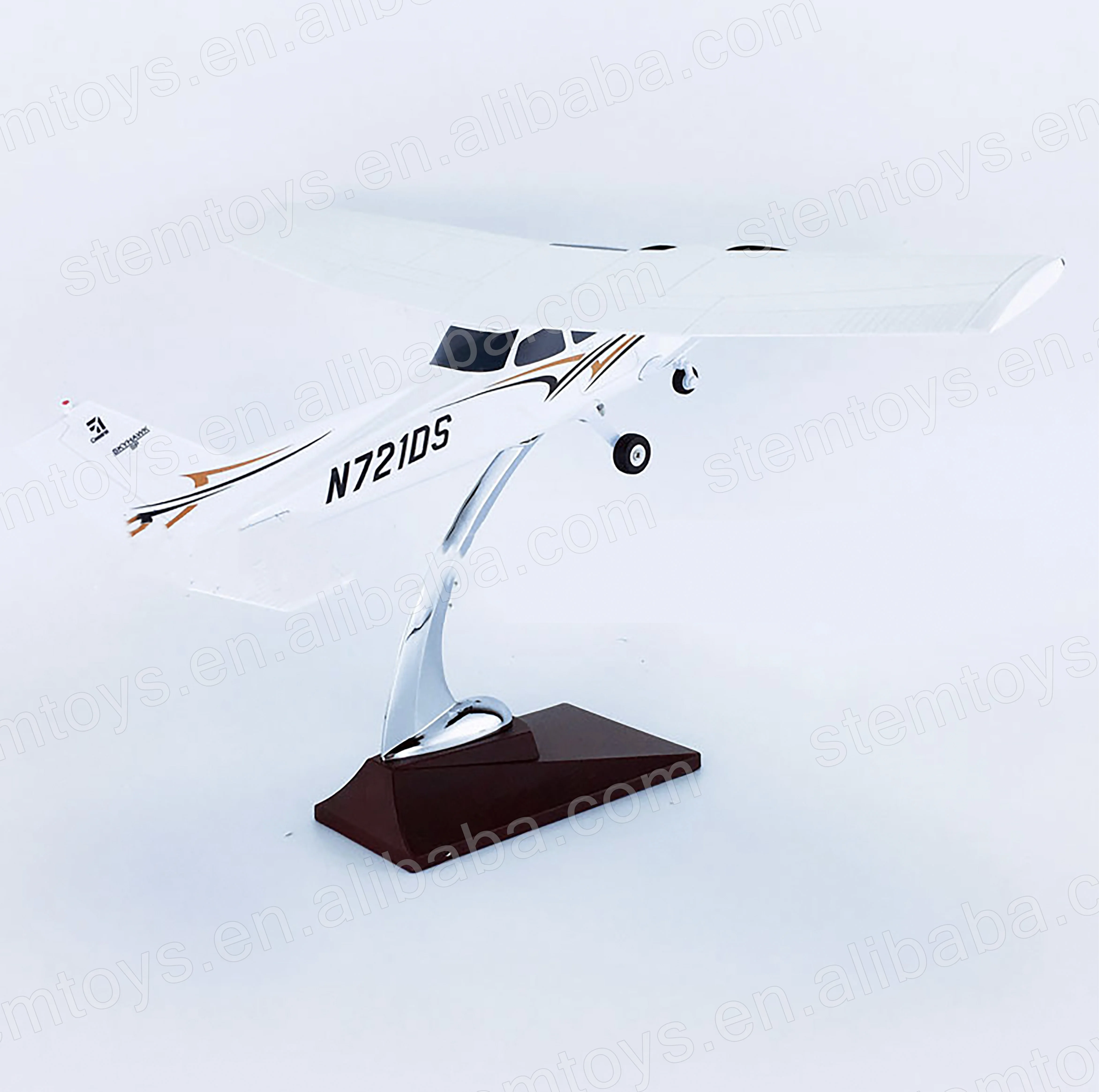 28cm Cessna 172 Skyhawk Skylane Popular Resin Aircraft Model Private Pilot Student Training Fighter Airplane Models Gift