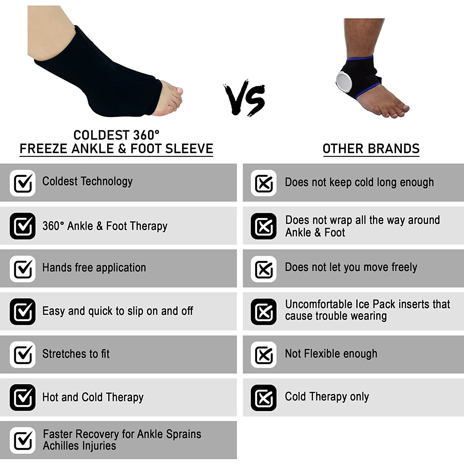 Reusable custom skin-friendly non-toxic hot&cold foot sock breathable microwave ice&heat feet pack massager