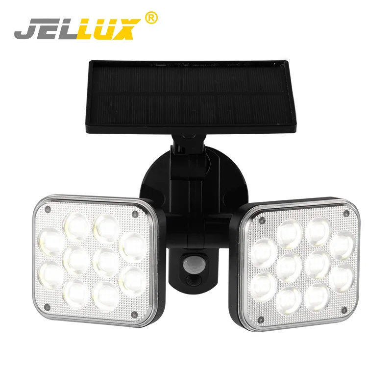 Solar Lights Adjustable Yard Outdoor Wall LED Garden Light With Remote Control