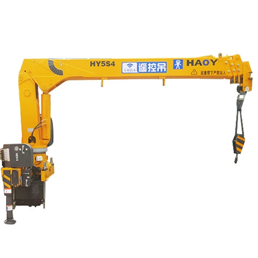 5t manipulator crane with wireless remote and operating manual valve for lifting