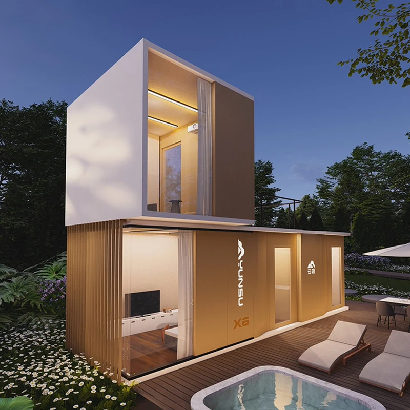 YUNSU Prefab Capsule House Garden Cabin Habitable Small Modular Eco Container Homes Garden Buildings House For Sale