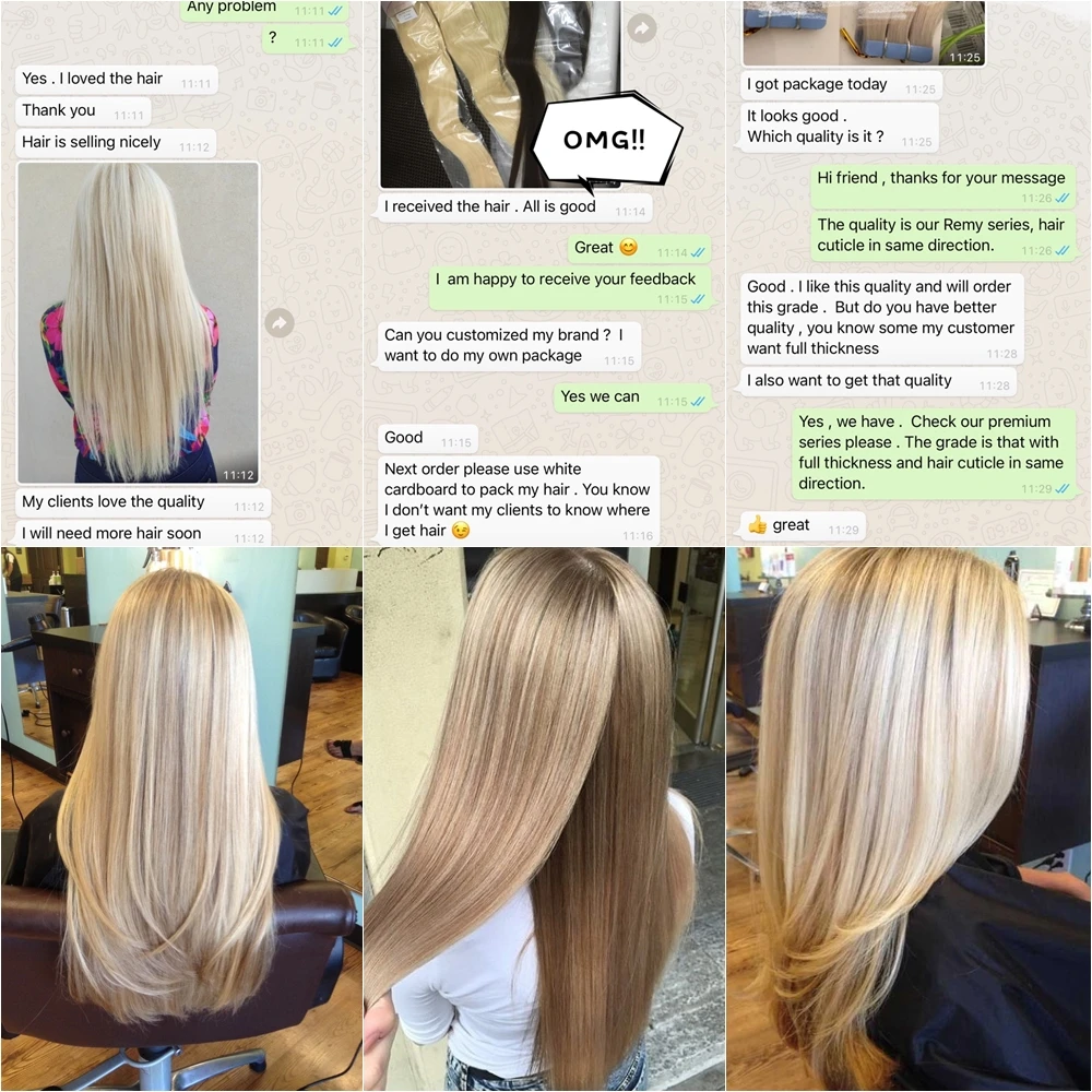 Wholesale Indian Free Sample Cuticle Aligned Hair Vietnamese Blonde Relaxed Straight No Processed Ombre 1B/30 Remy Hair Mini Tap