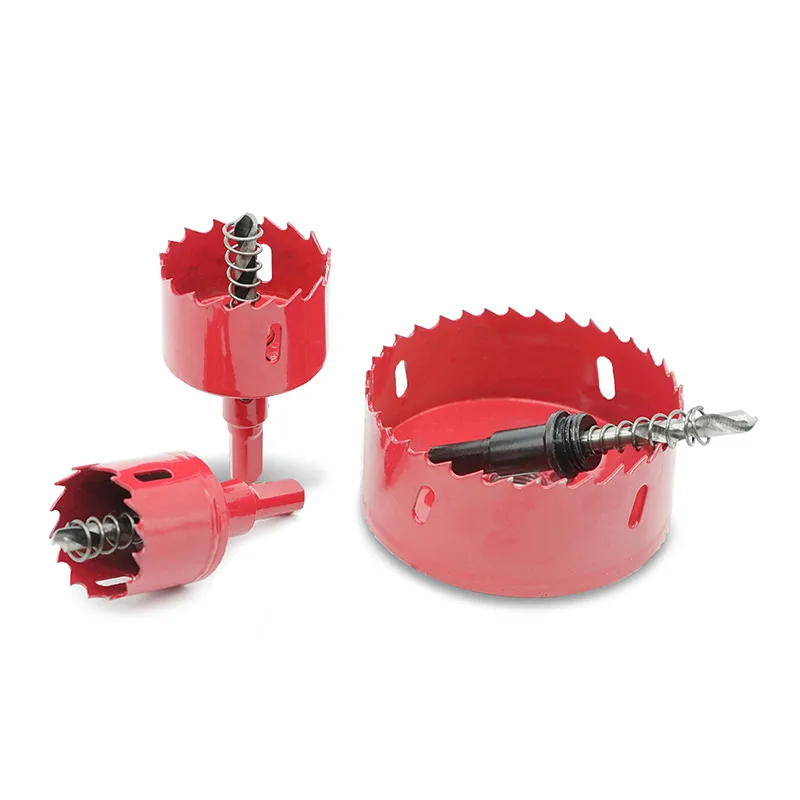 Bi-Metal Hole Saw Drill Bit HSS Hole Cutter with Arbor for Wood and Metal