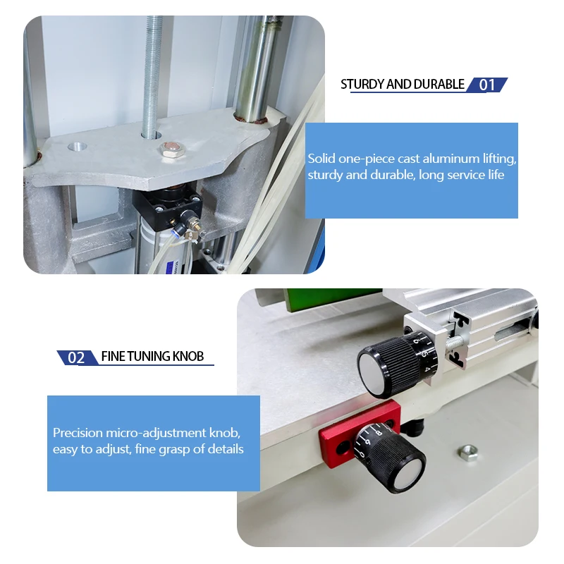 Mini 3050 Automatic Vertical Flat Screen Silk Screen Printer Easy-to-Operate PLC Vacuum Table Solder Paste Machine New Motor